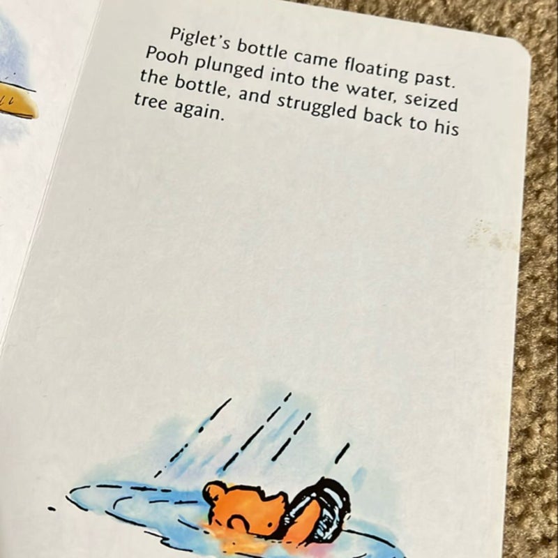 Piglet is Entirely Surrounded by Water