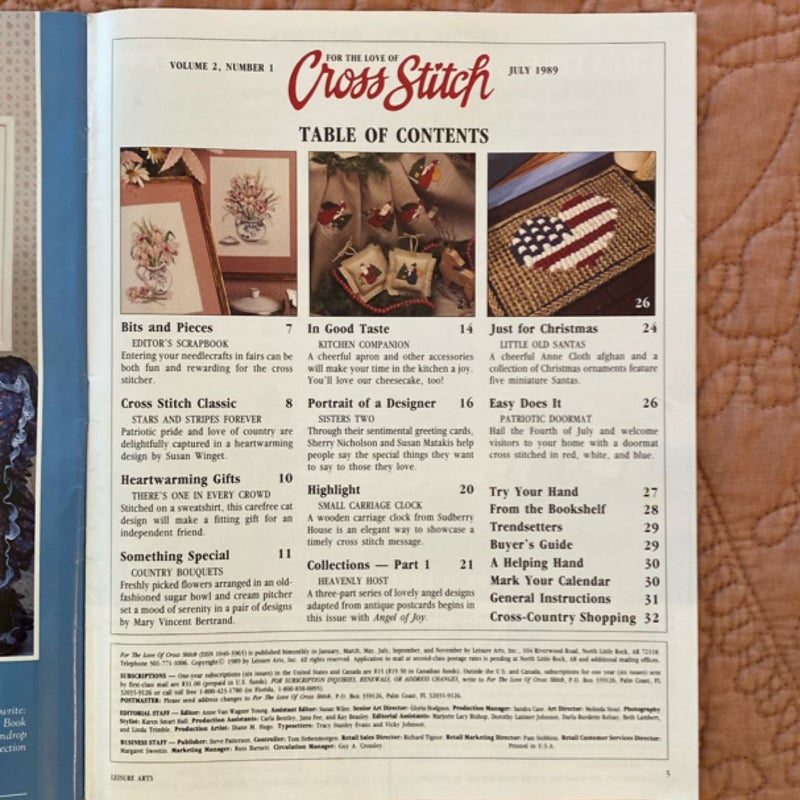 Cross Stitch Magazine (July 1989)