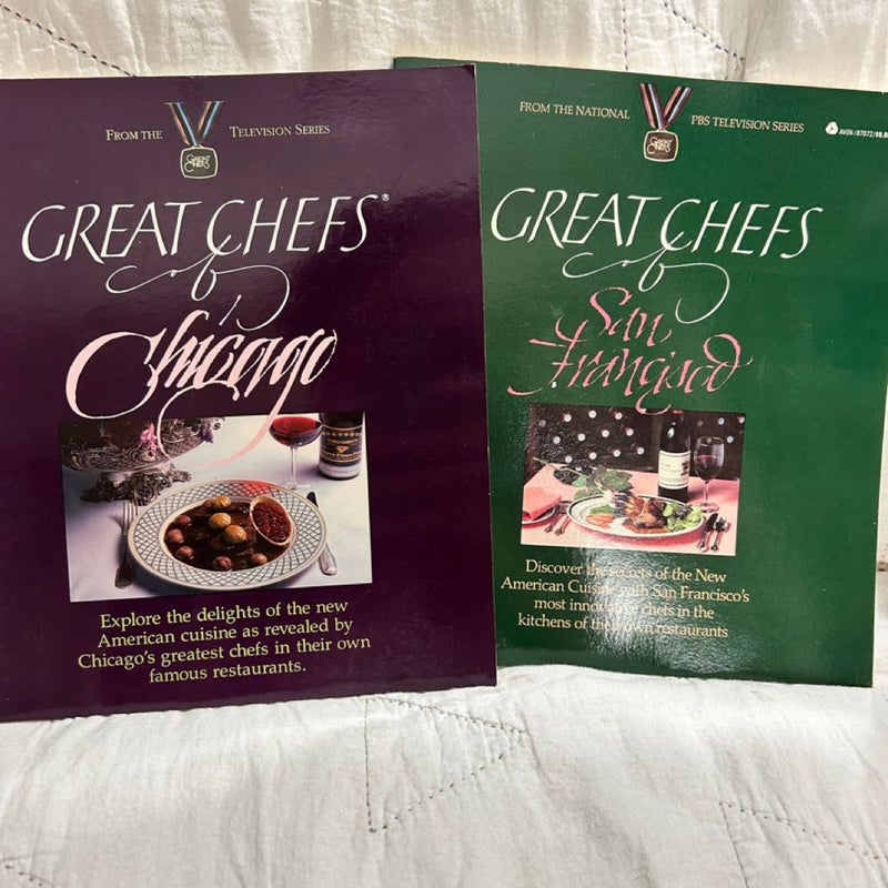 Set of 2 Books - Great Chefs of Chicago & San Francisco