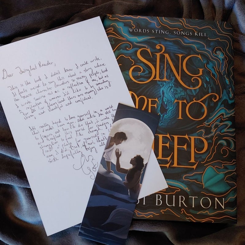 Sing Me to Sleep signed fairyloot special edition