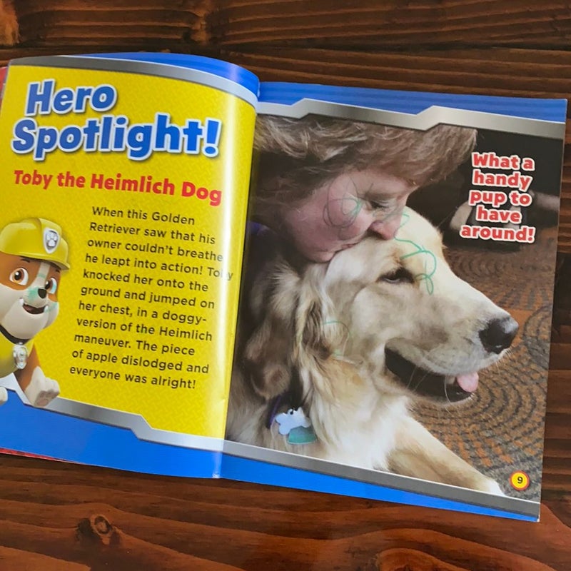 Paw Patrol Mega Machines, Real Rescue Dogs Flip Book