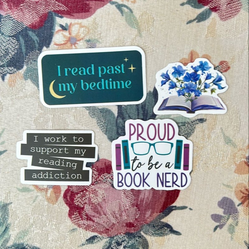 Book Nerd Bookish Stickers