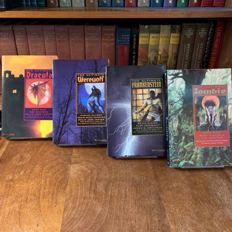 The Ultimate Dracula, Werewolf, Frankenstein, Zombie Collection: 4 Fantasy Anthologies