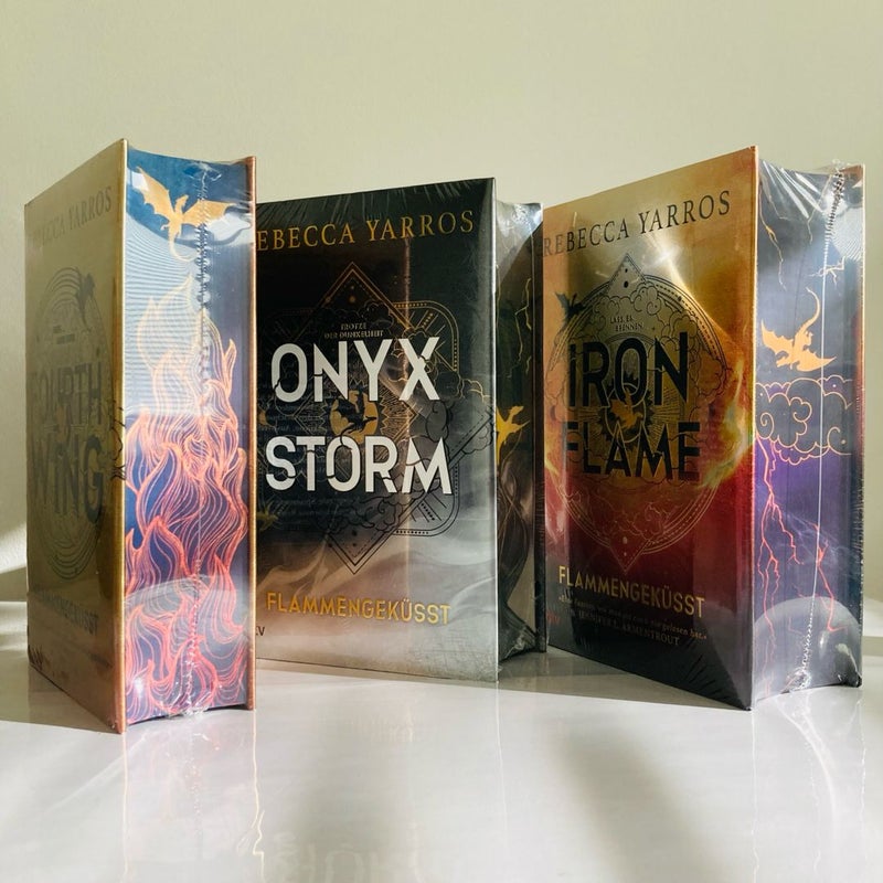 Fourth Wing, Iron Flame & Onyx Storm GERMAN Special Editions