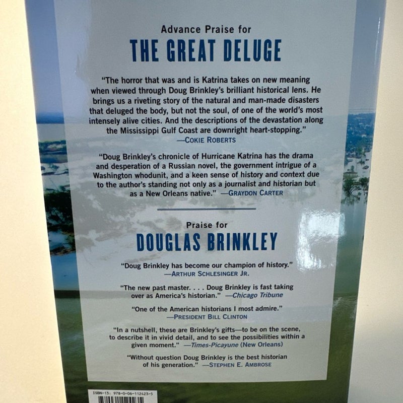 The Great Deluge Hurricane Katrina Douglas Brinkley 1st Edition Hardcover