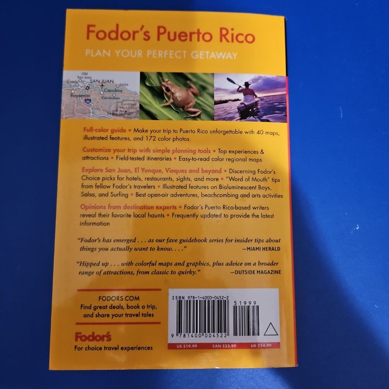 Fodor's PUERTO RICO Travel Guide