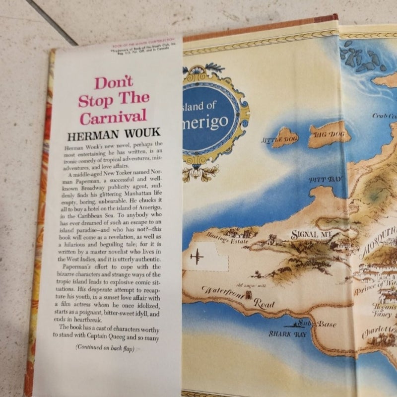 Don't Stop The Carnival By Herman Wouk Hardcover Book 1965 First Edition