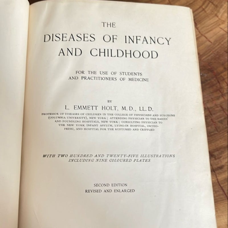 The Diseases of Infancy and Childhood 1903