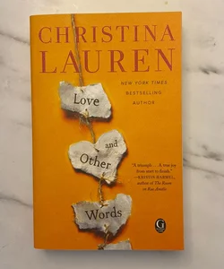 Love and Other Words (OUT OF PRINT SIGNED)