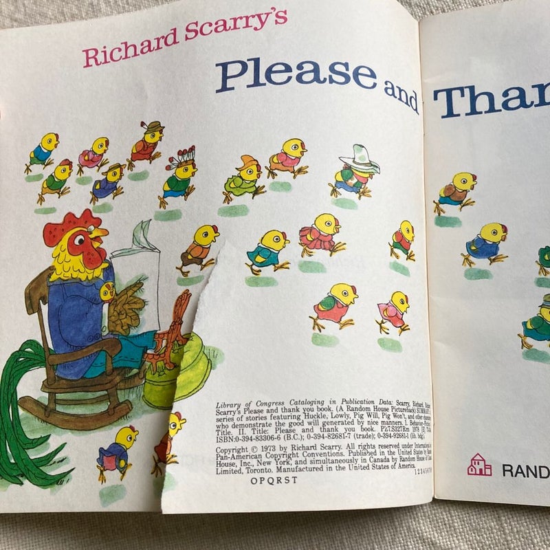Richard Scarry's Please and Thank You Book (1973)