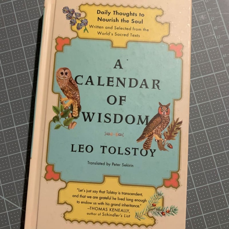 A Calendar of Wisdom by Leo Tolstoy, Hardcover Pangobooks