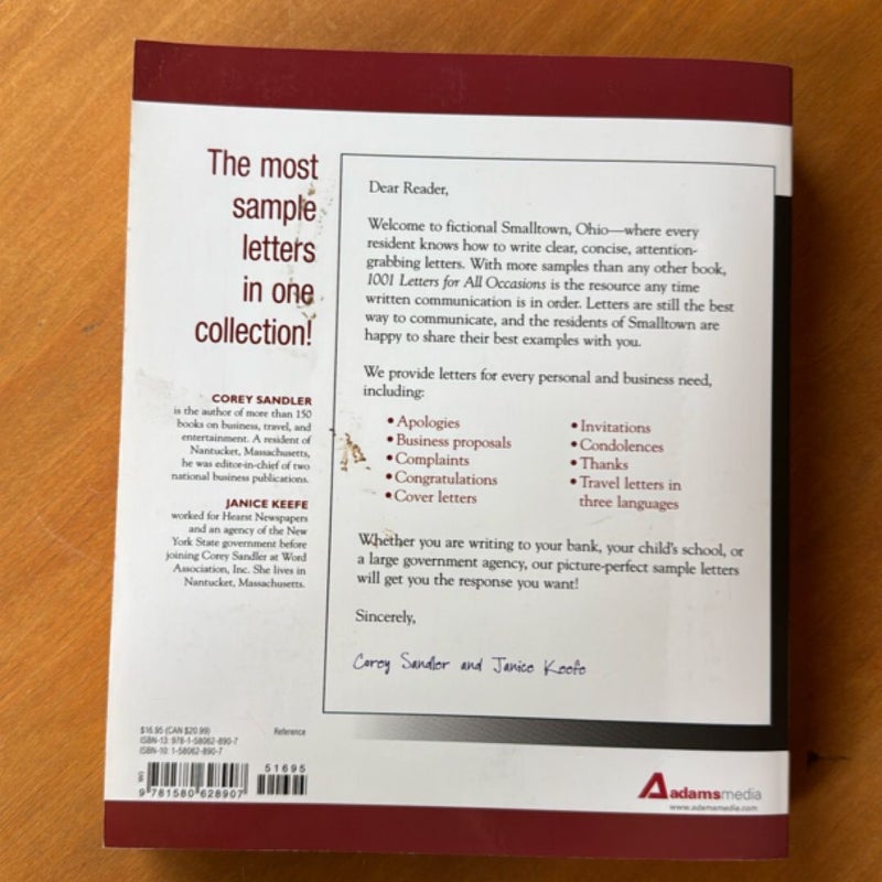 1001 Letters for All Occasions