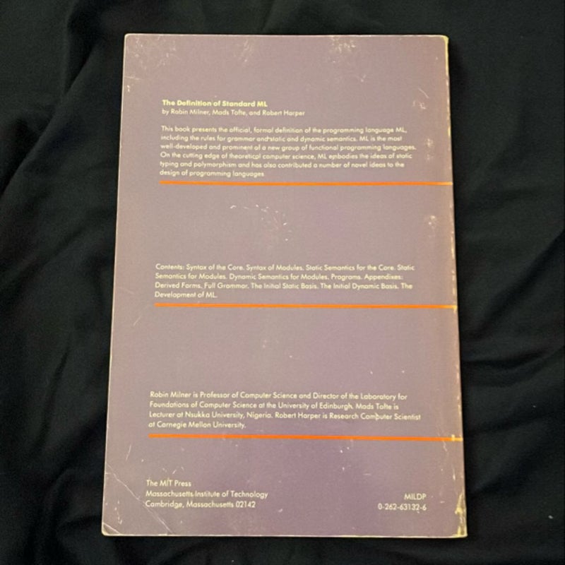 The Definition of Standard ML by Robin Milner, Mads Tofte, Robert