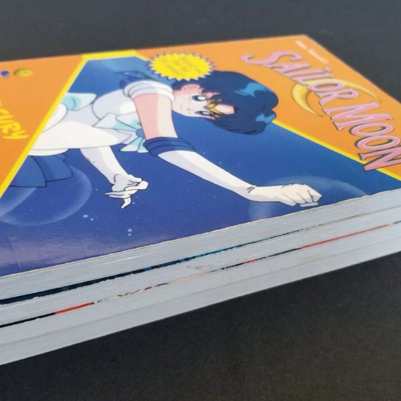 1999 FIRST EDITION SAILOR MOON SMILE BOOK LOT OF 4 VOLUMES #3-6 BY LIANNE SENTAR