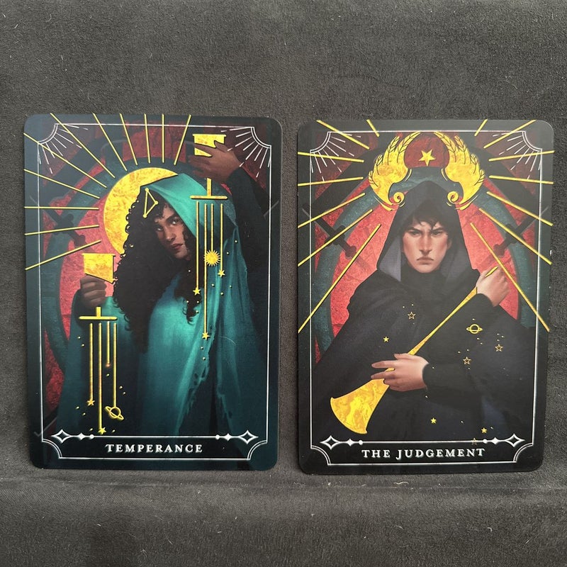 Fairyloot Tarot October 2022 Card Set Arc of the Scythe Judgment Temperance