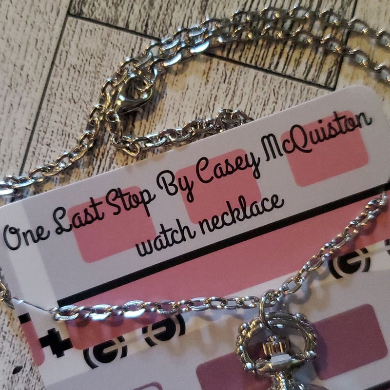 Bookish Box Engraved Watch Necklace