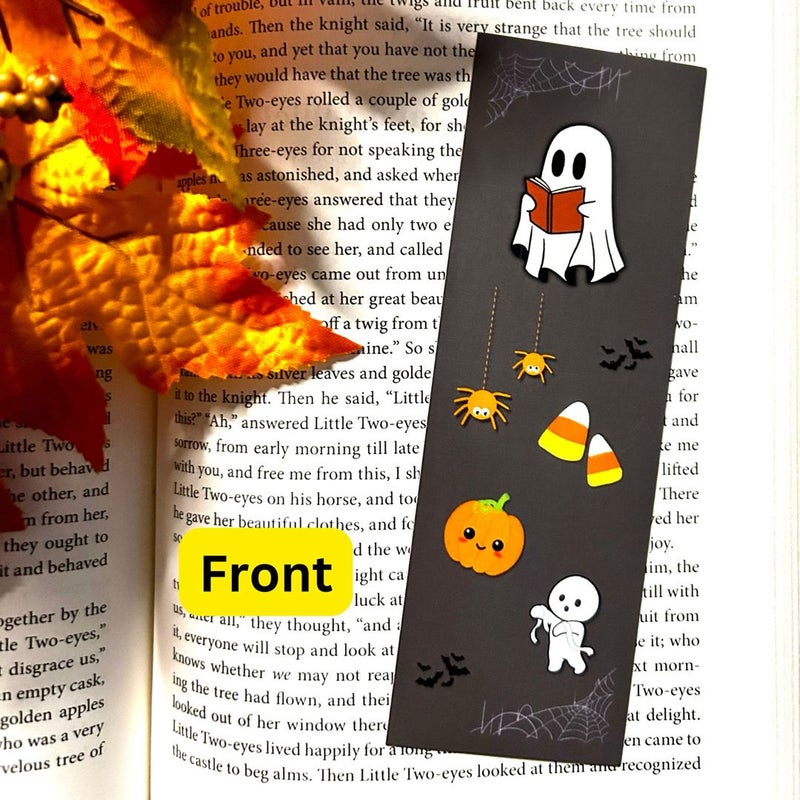 Haloween bookmark! Front and back. 👻 