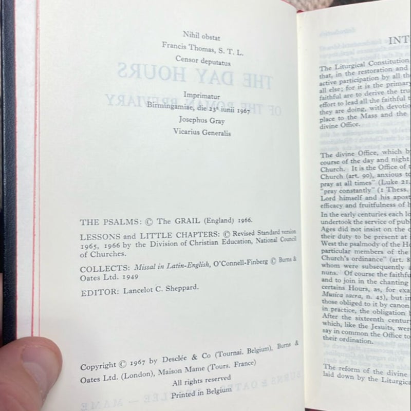 The Day Hours of the Roman Breviary (1967)