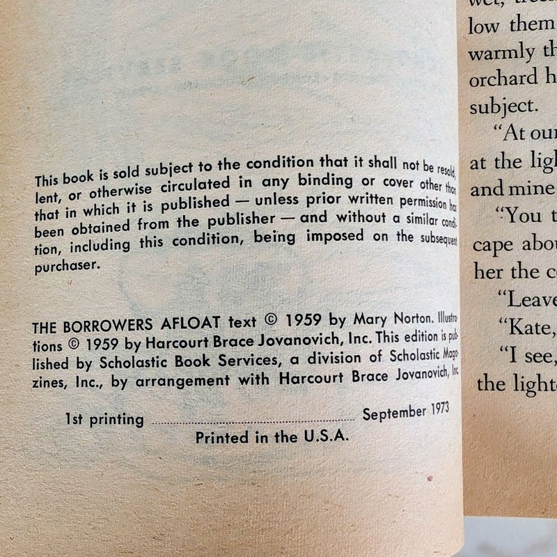 The Borrowers Afloat © Sept 1973, 1st printing 