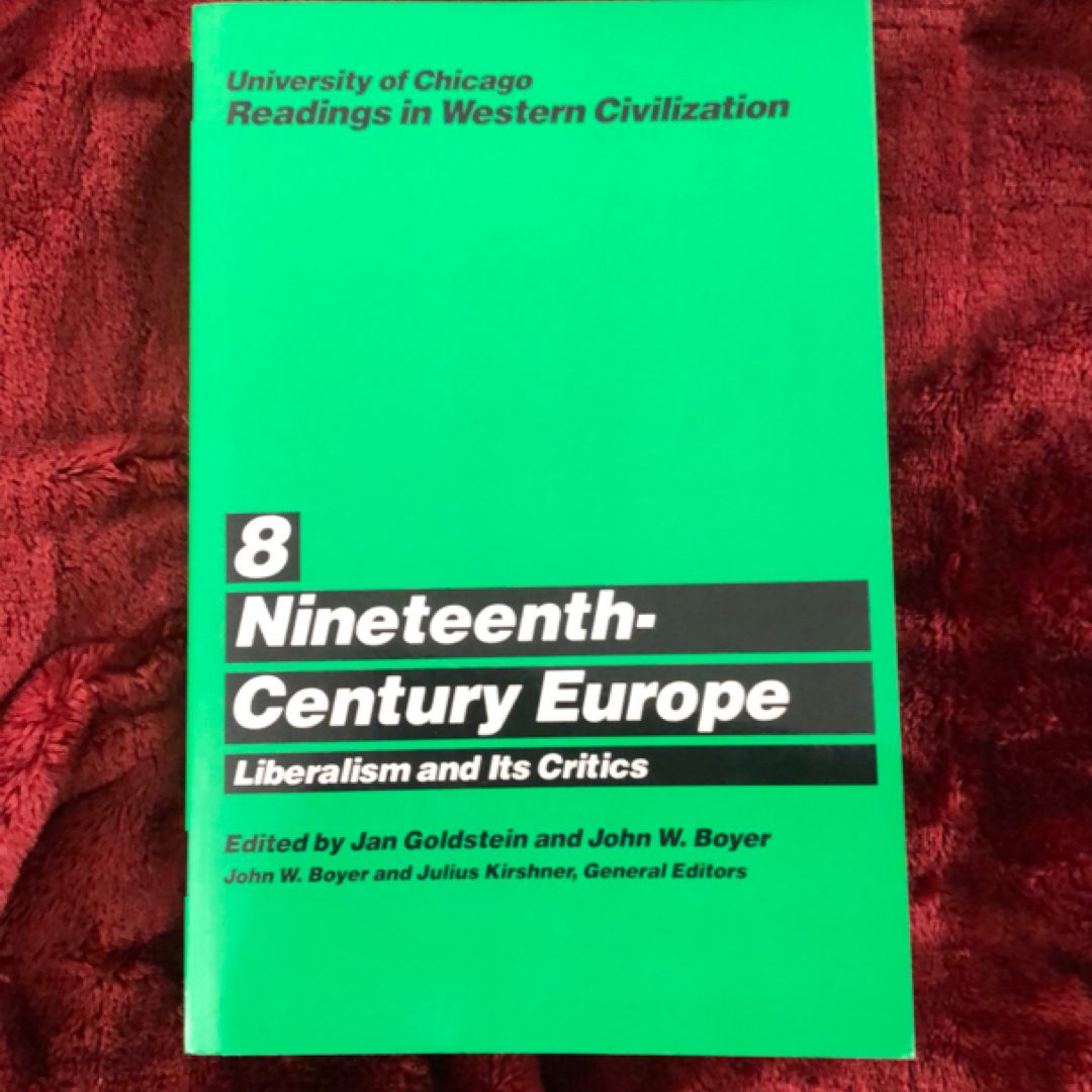 University of Chicago Readings in Western Civilization, Volume 8