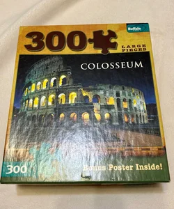 Buffalo Games COLOSSEUM Jigsaw Geography Puzzle - 300 Large Pieces with Poster