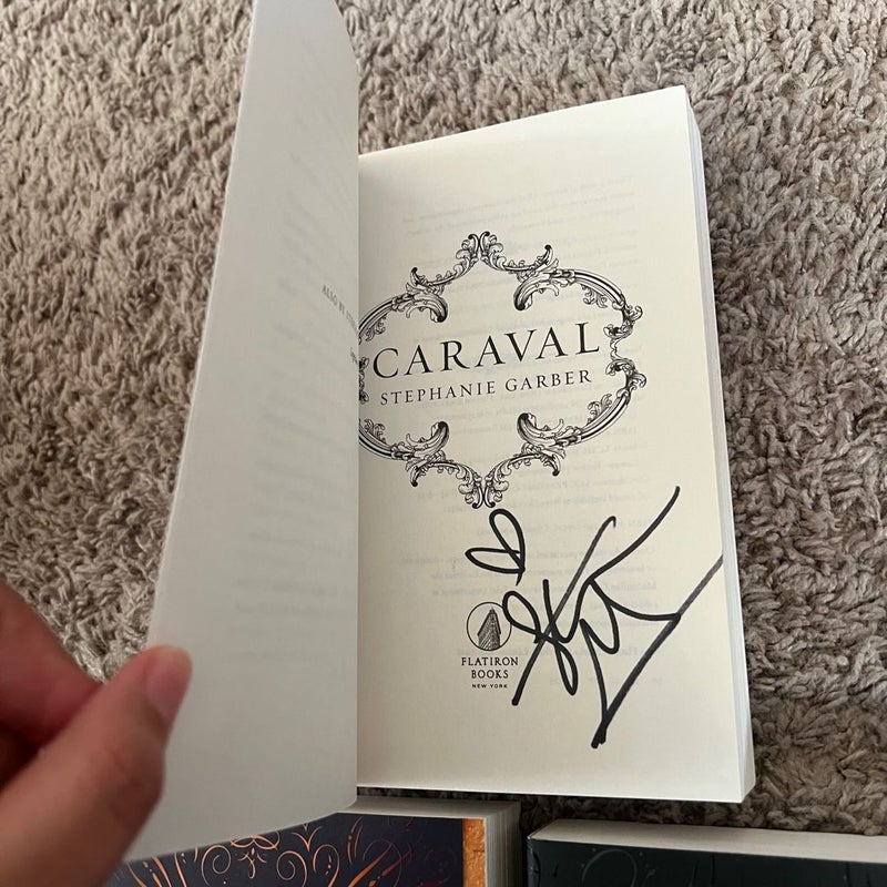 *SIGNED* Caraval Paperback Boxed Set