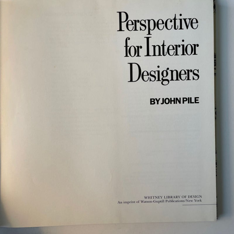 Perspective for Interior Designers