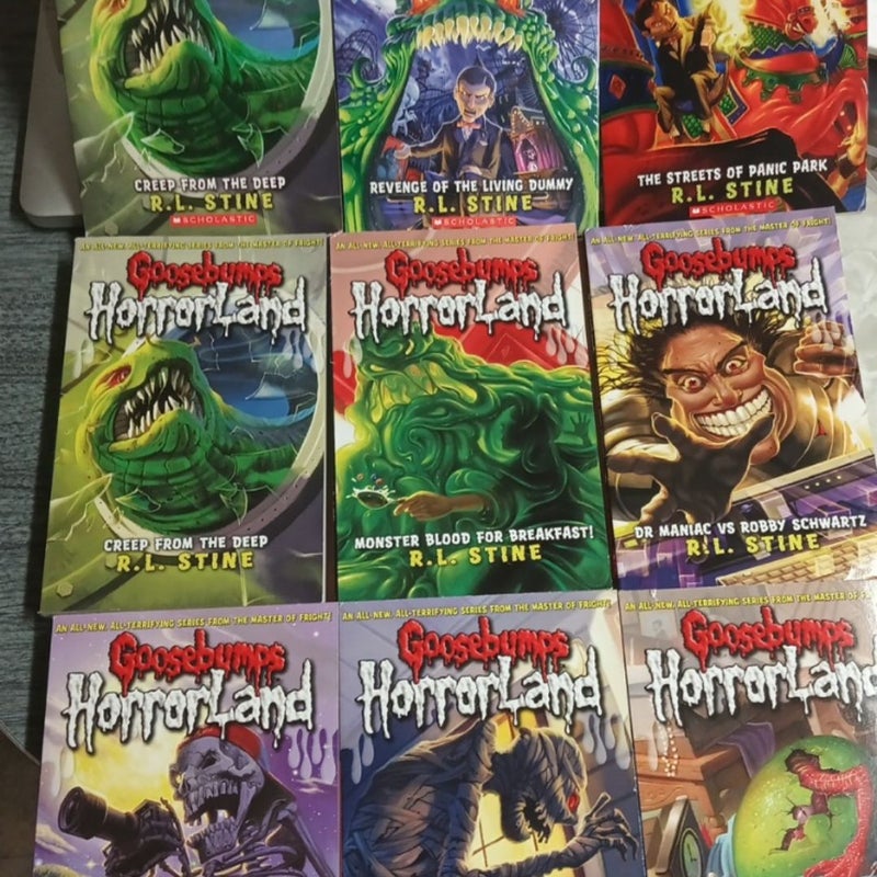 Lot 9 Goosebumps HorrorLand books never read