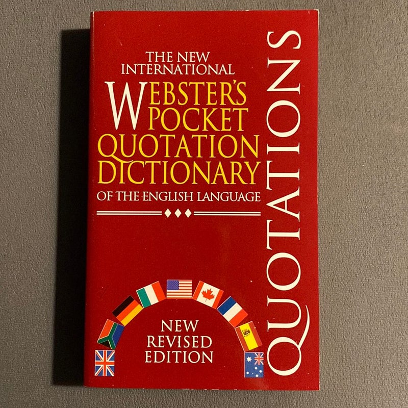 Webster’s Pocket Quotation Dictionary