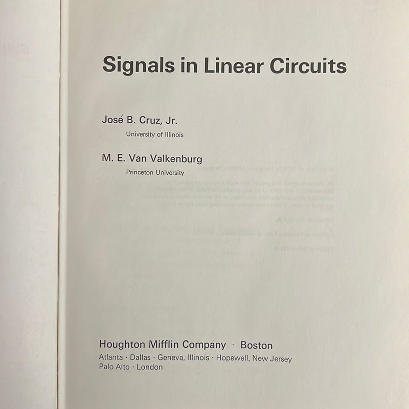 Signals in Linear Circuits