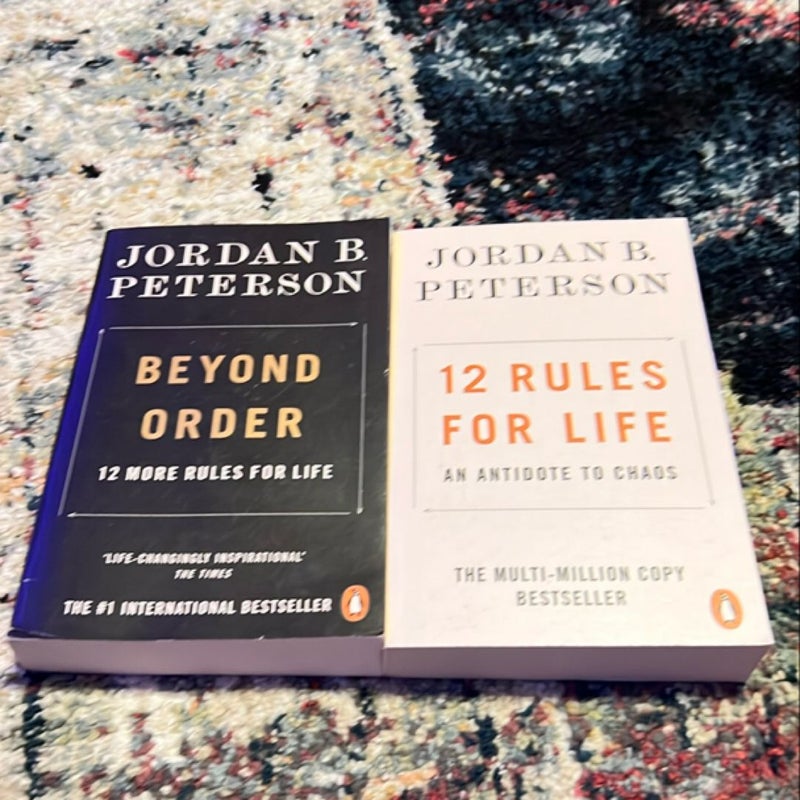 Jordan B. Peterson Best Selling Combo Books - 12 Rules For Life An Antidote To Chaos And Beyond Order 12 More Rules For Life Jordan Peterson (Paperback) Mar 2, 2021