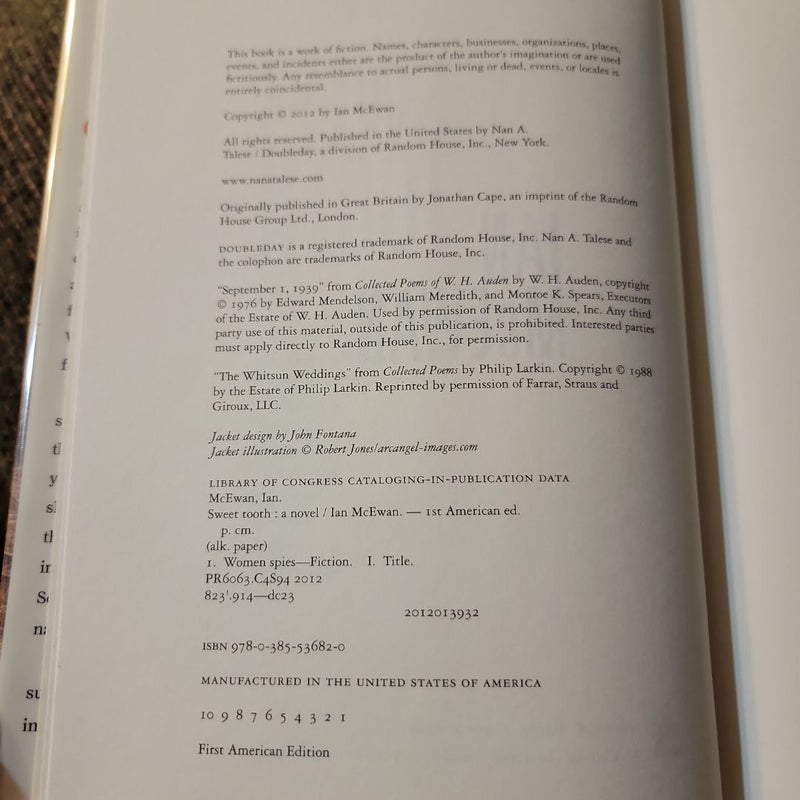 Sweet Tooth (Library Copy)