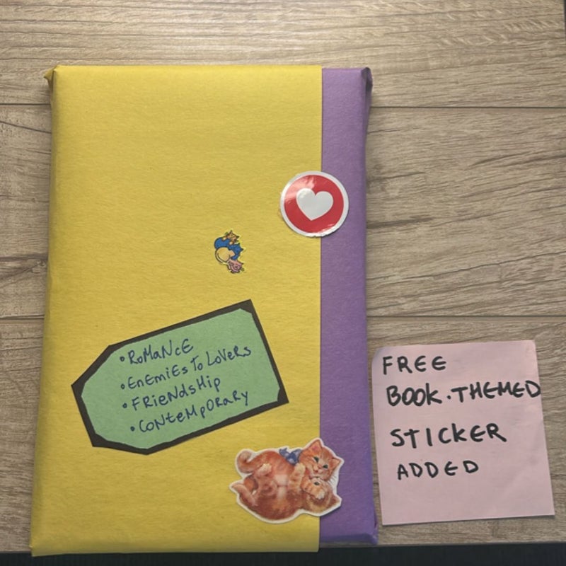 BLIND DATE WITH A BOOK + FREE book themed sticker