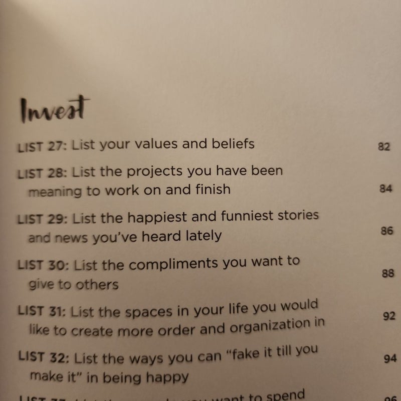 52 Lists for Happiness