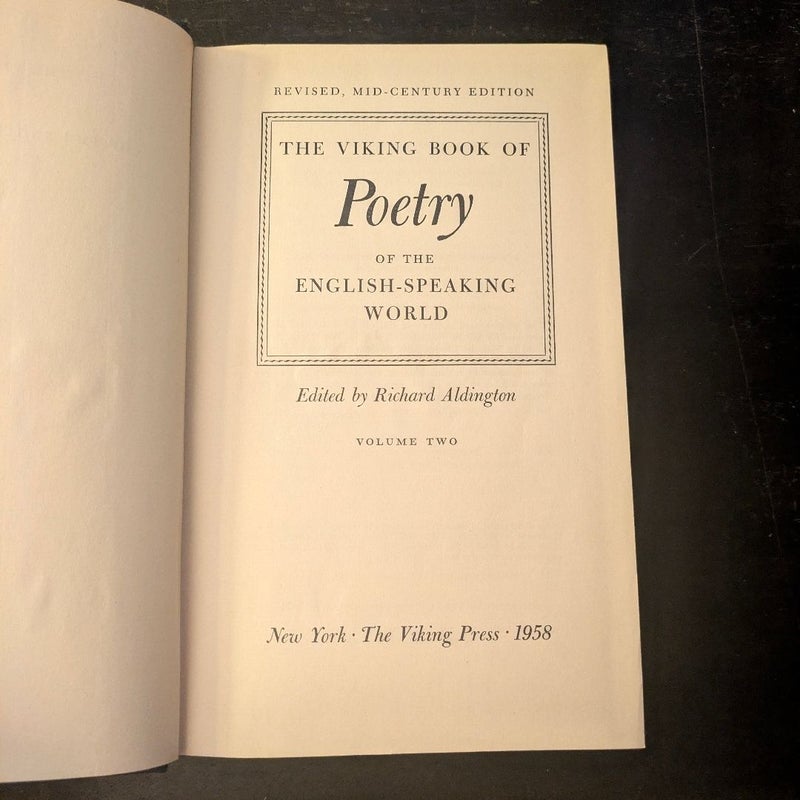 The Viking Book of Poetry of the English-Speaking World [Two-Volume Boxed Set]