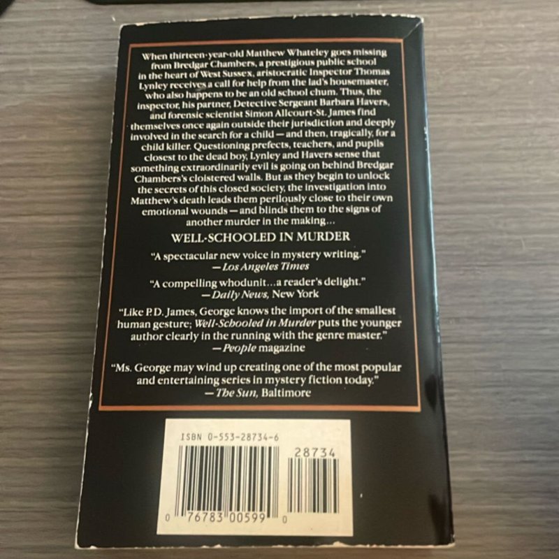 Well-Schooled in Murder