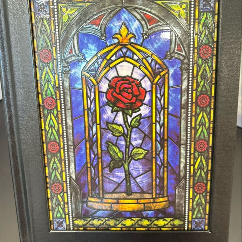 LitJoy journal Beauty & the Beast inspired stained glass NIP