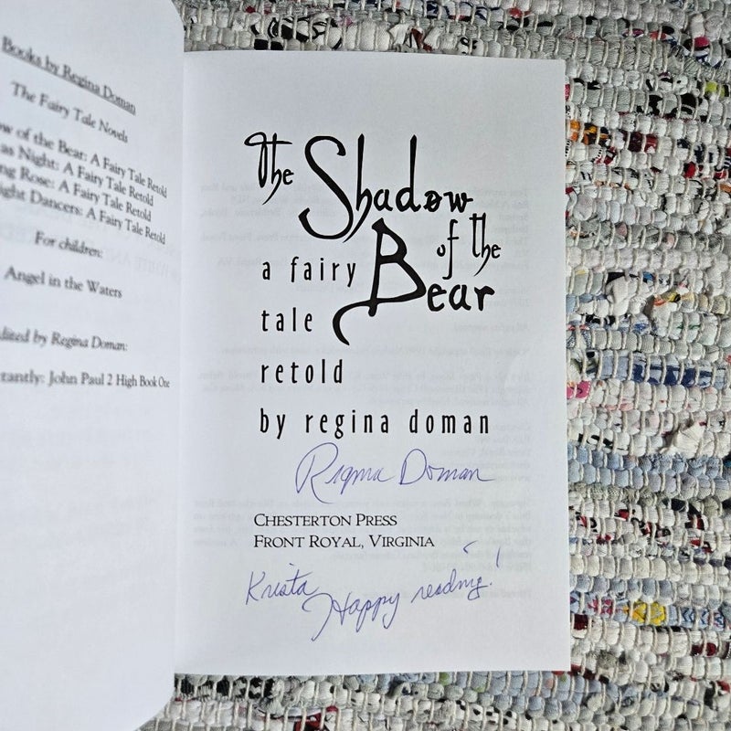 The Shadow of the Bear SIGNED