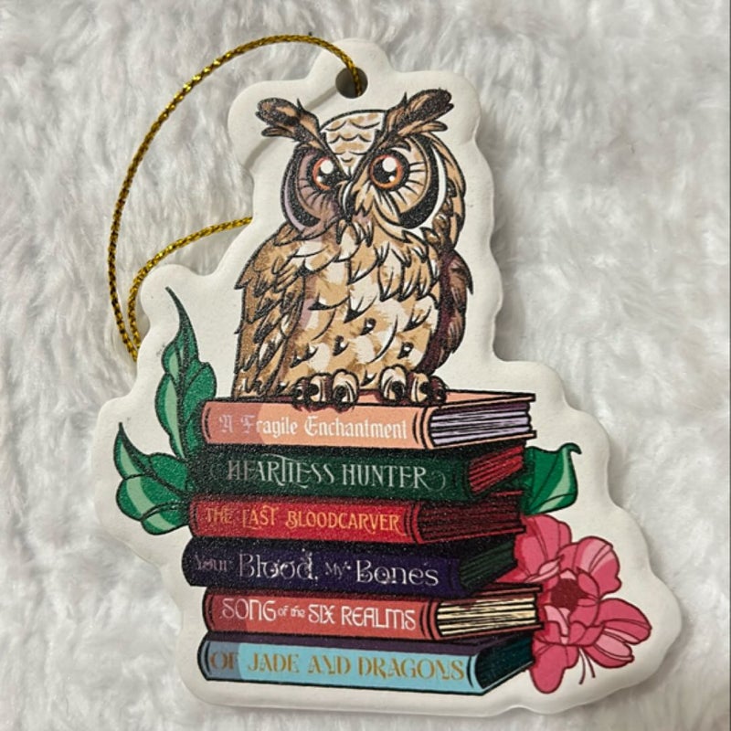 Bookish ornament