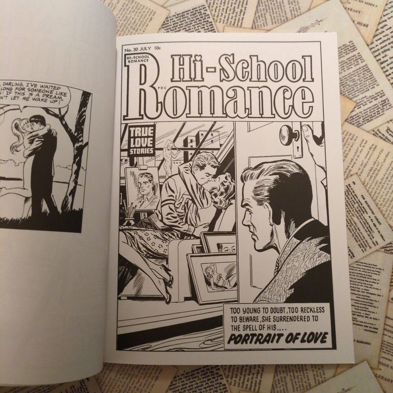 Vintage Romance Comic Book Covers Coloring Book