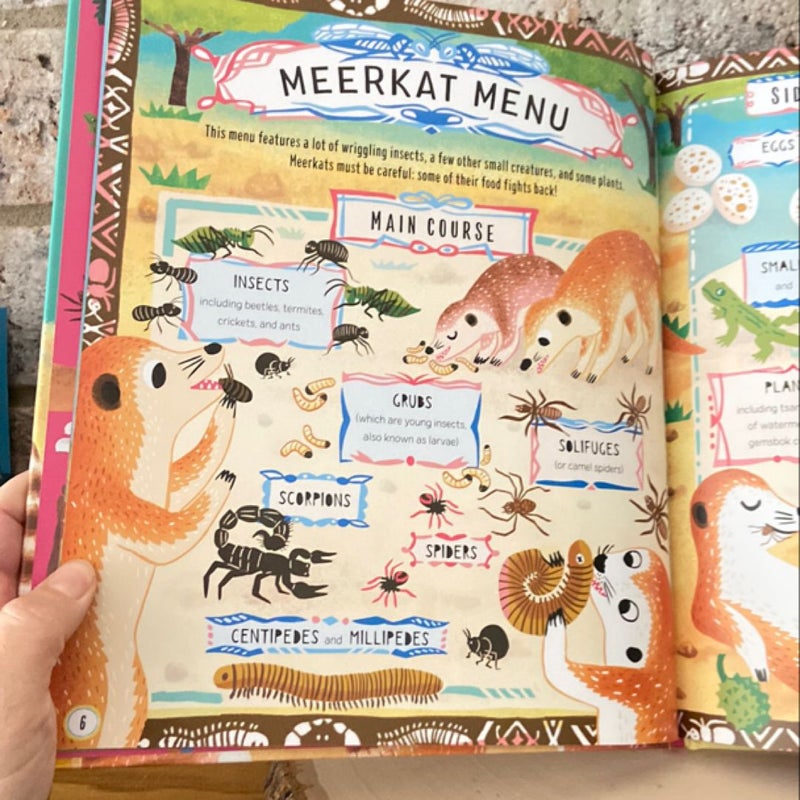 Menus for Meerkats and Other Hungry Animals