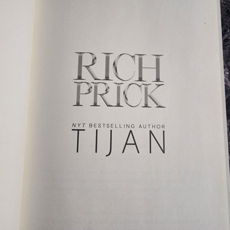 Rich Prick Signed Belle Box Exclusive Edition 