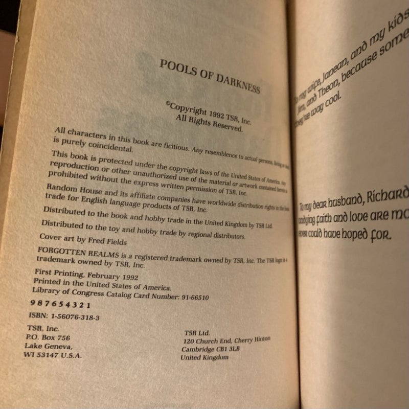 Vintage Forgotten Realms: Heroes of Phlan 1 & 2: Pool of Radiance, Pools of Darkness, 1989 First Edition First Printing