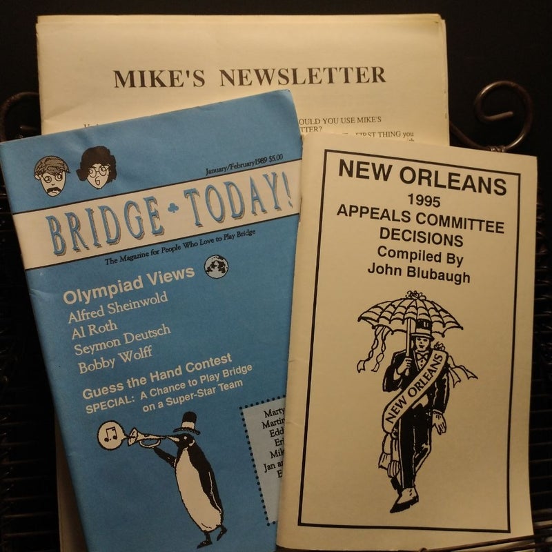 Bridge Bundle-New Orleans 1995 Appeals Comm.Decisions, Bridge Today, and Mikes Newsletters