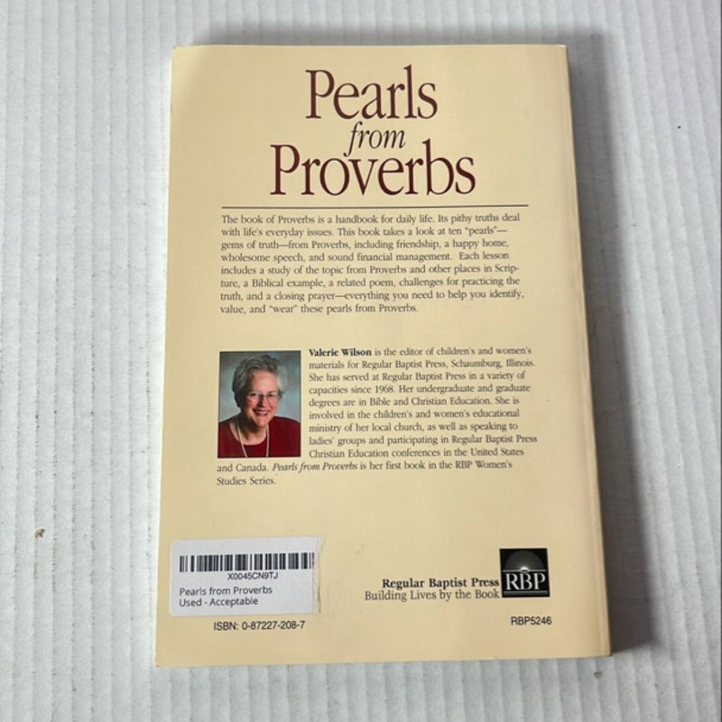 Pearls from Proverbs