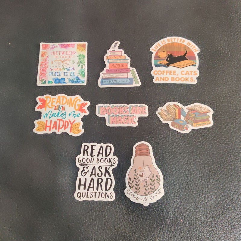 Book-themed Stickers 9
