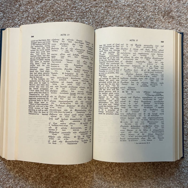 The RSV Interlinear Greek-English New Testament