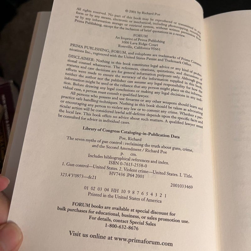 The Seven Myths of Gun Control