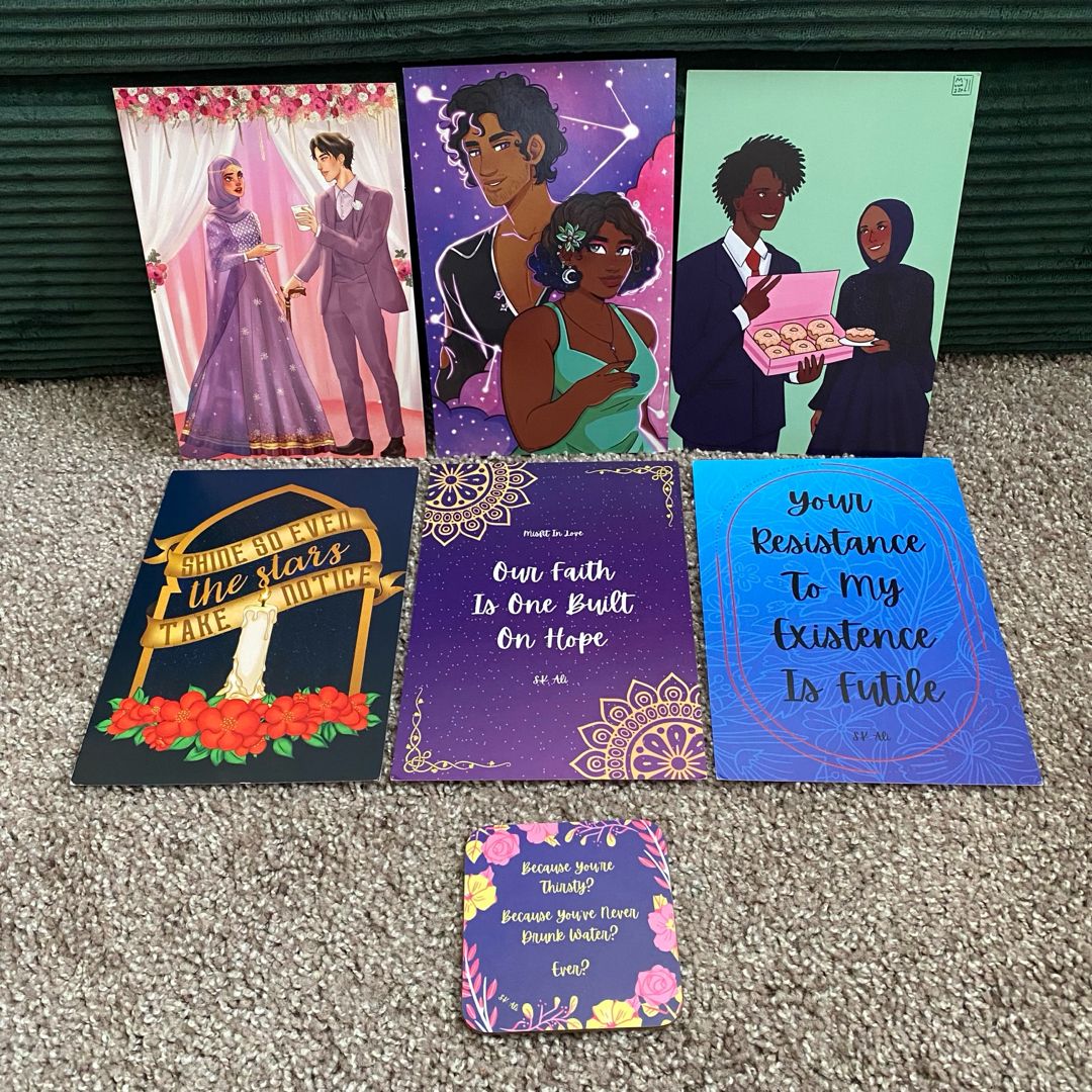 S.K. Ali Art Print and Coaster Book Merch