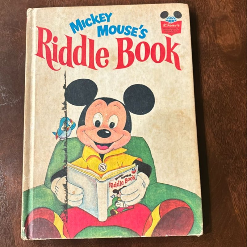 Mickey Mouse’s Riddle Book by Disney, Hardcover | Pangobooks